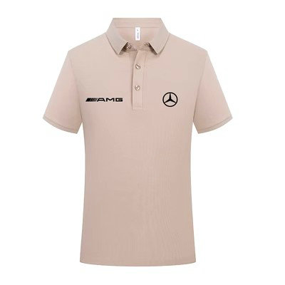 Polo Mercedes AMG 2023 été Patte de Boutonnage Regular Fit T-Shirt Homme